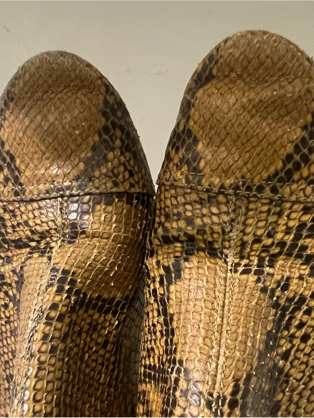 Isabel Marant Brown Snake-Print Ankle Booties